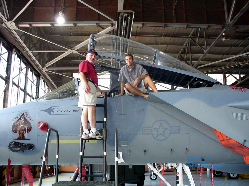Ed and Gary on Ed's Jet