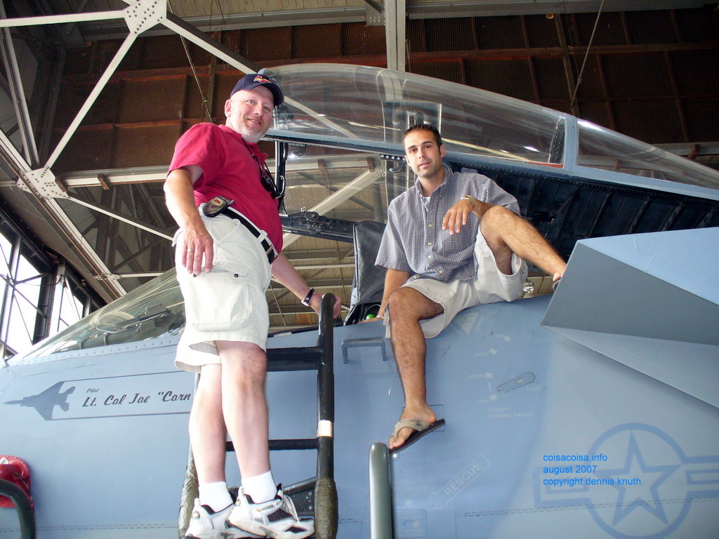 Gary looks into Ed's jet