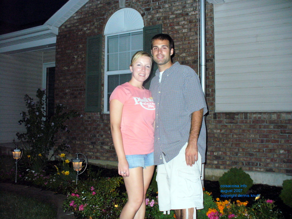 Ed and Kaydi at their house