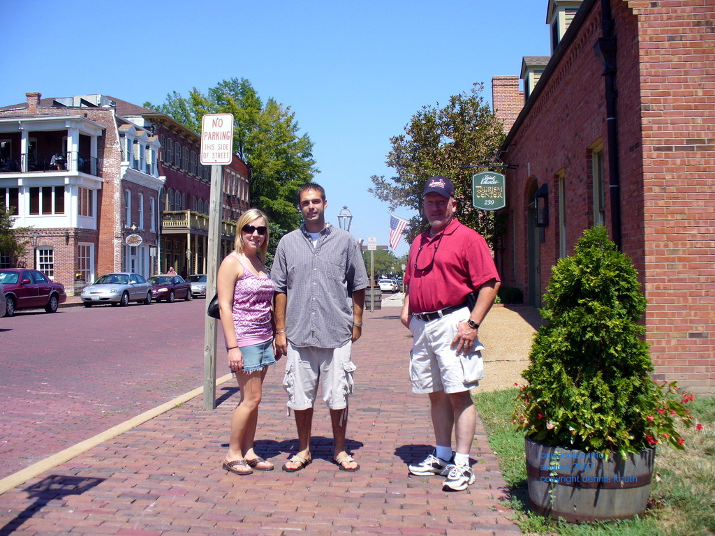 Sherri Gary and Kadyi at the tourist center