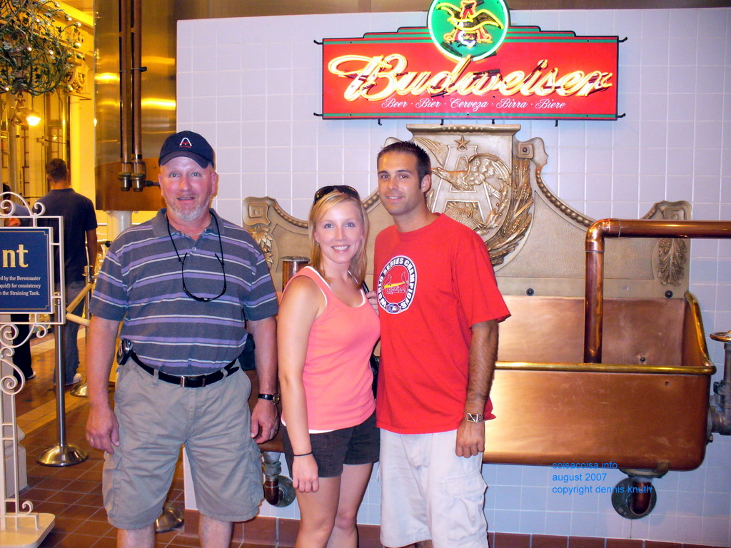 Antique brew tank with Gary Kaydi and Ed