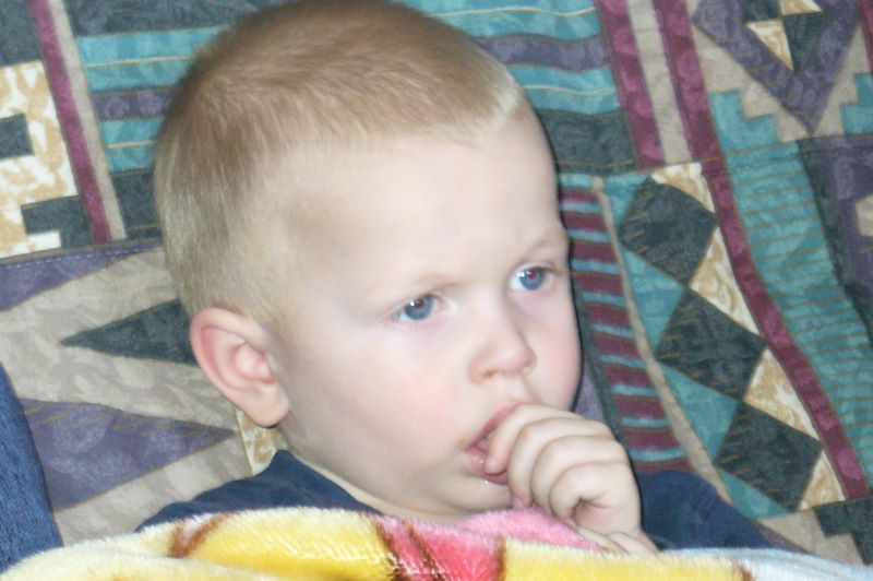 Jared sucks his thumb