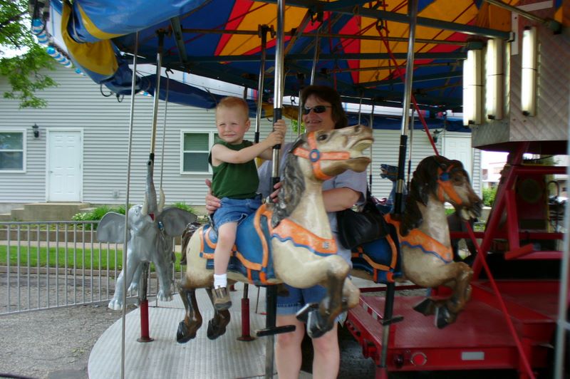 Sherri on the Merri-go-round