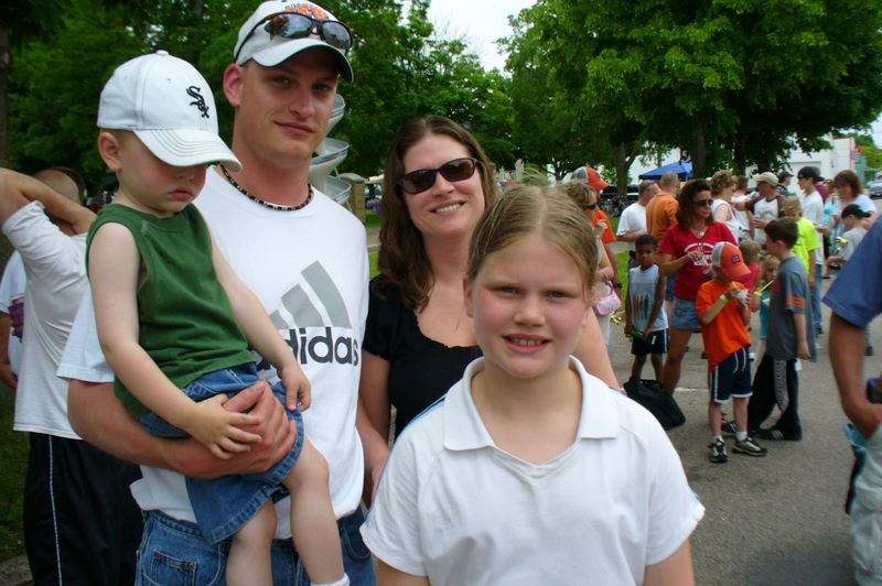 Kelsey gets a tractor Trophy at Durand Days