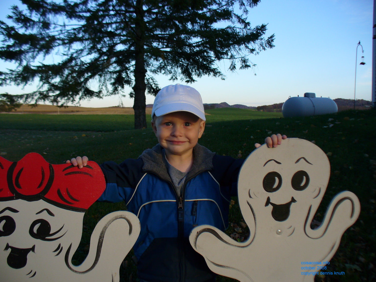 Jared with Halloween figures