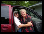 John and Ardith Knuth and Alice Sperber on the Farm July 19 2008