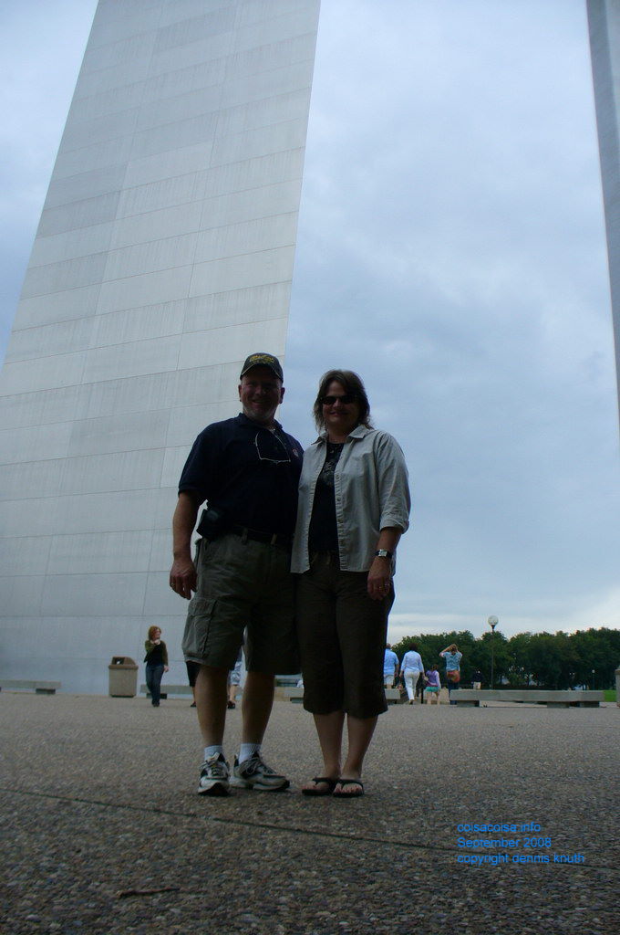 Gary and Sherri have a great big huge smile