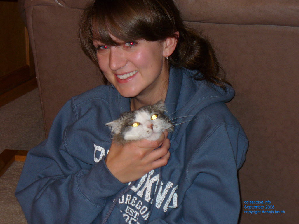 Cats eyes and a girls eys