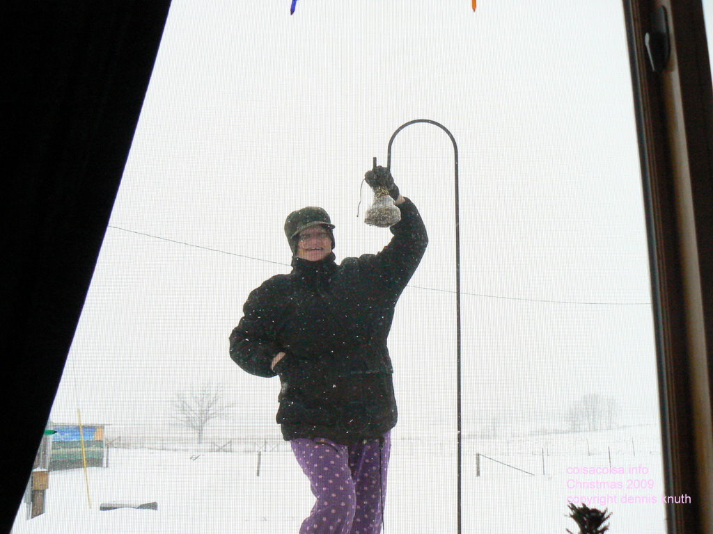 Smiling Sherri in the snow