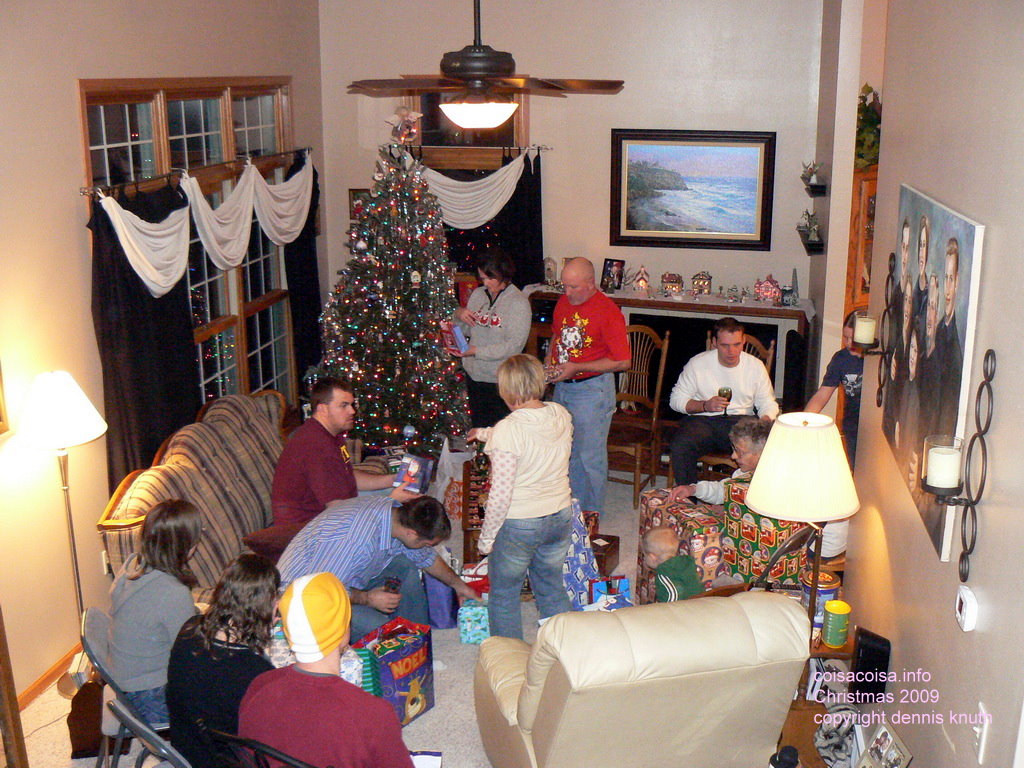 Getting ready to hand out gifts 