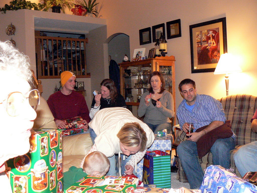 Saxes doing things on Christmas