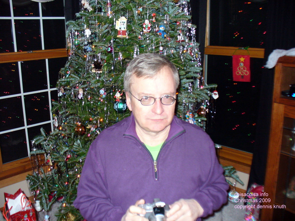 Dennis looks over his glasses