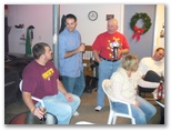 Guy talk in the garage Christmas 2008