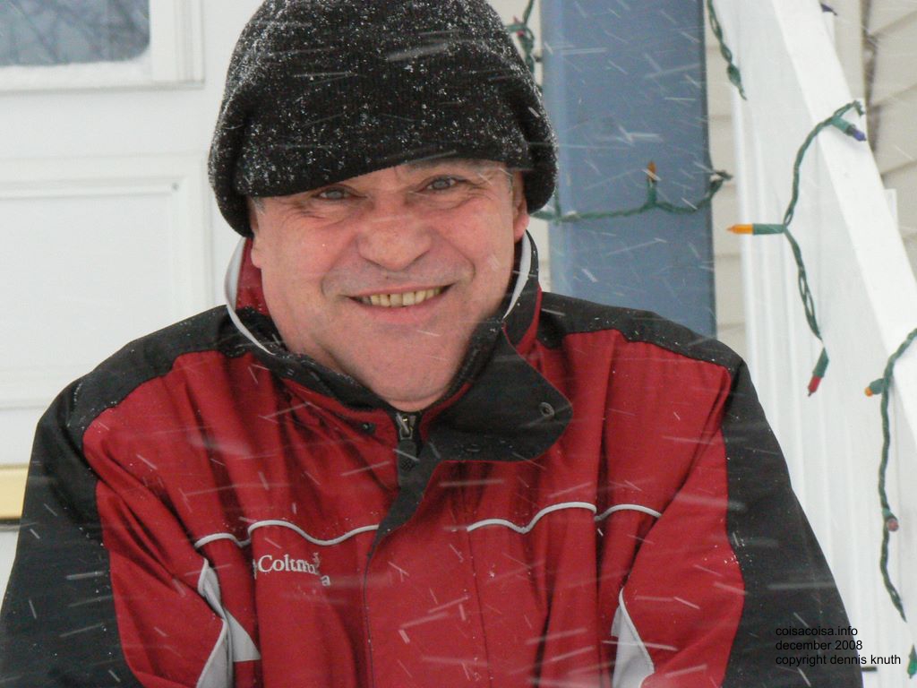 Close up of Helton in the Cold of Wisconsin