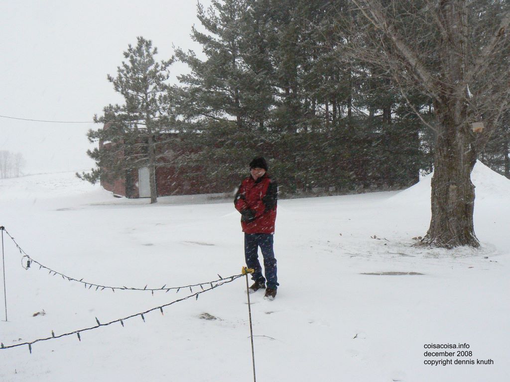 Snowy day enjoyed by Helton Knuth in 2008