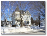 Victorian Home in Augusta Wisconsin Winter