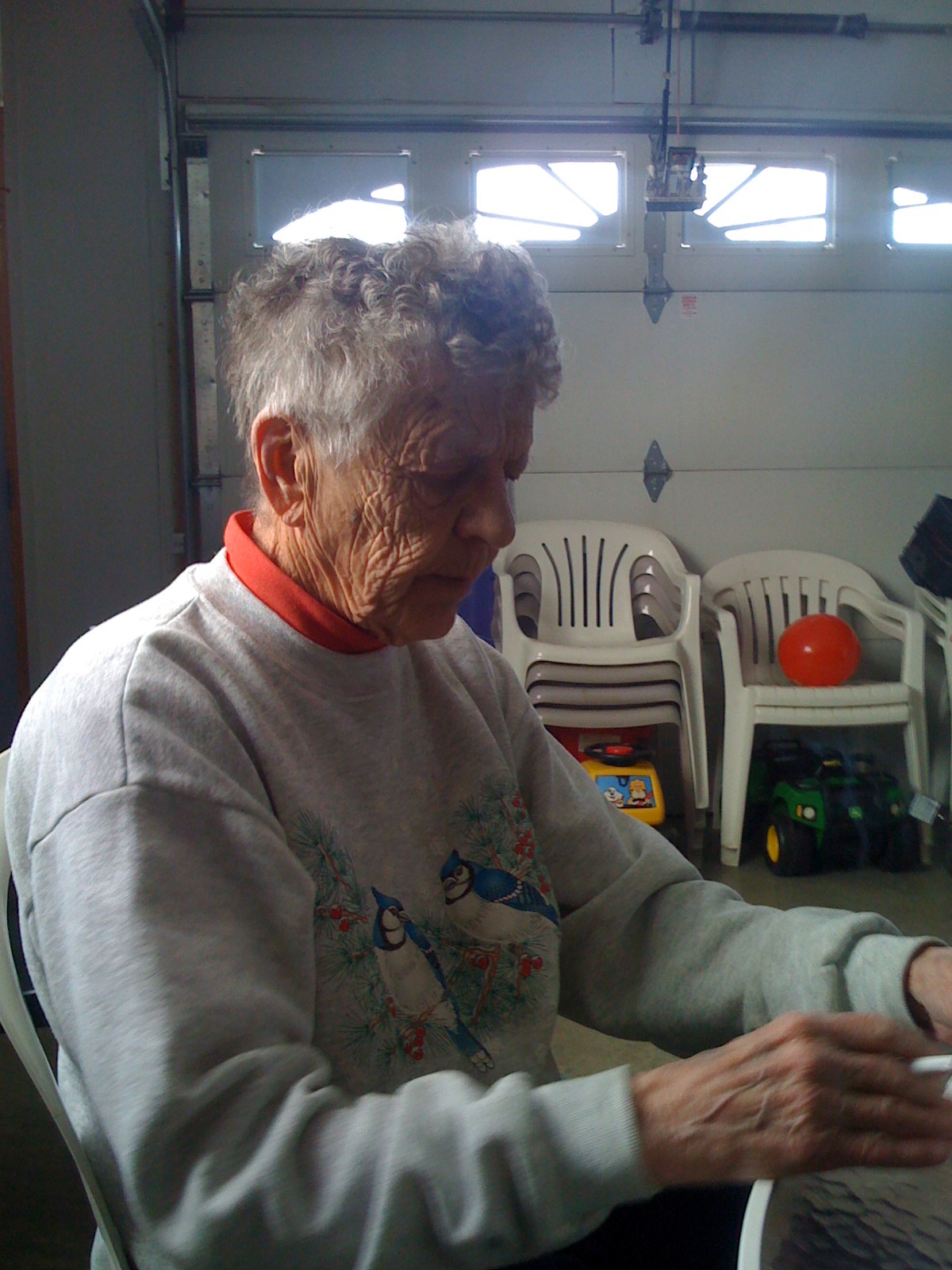 Mom Emogene on Christmas Day