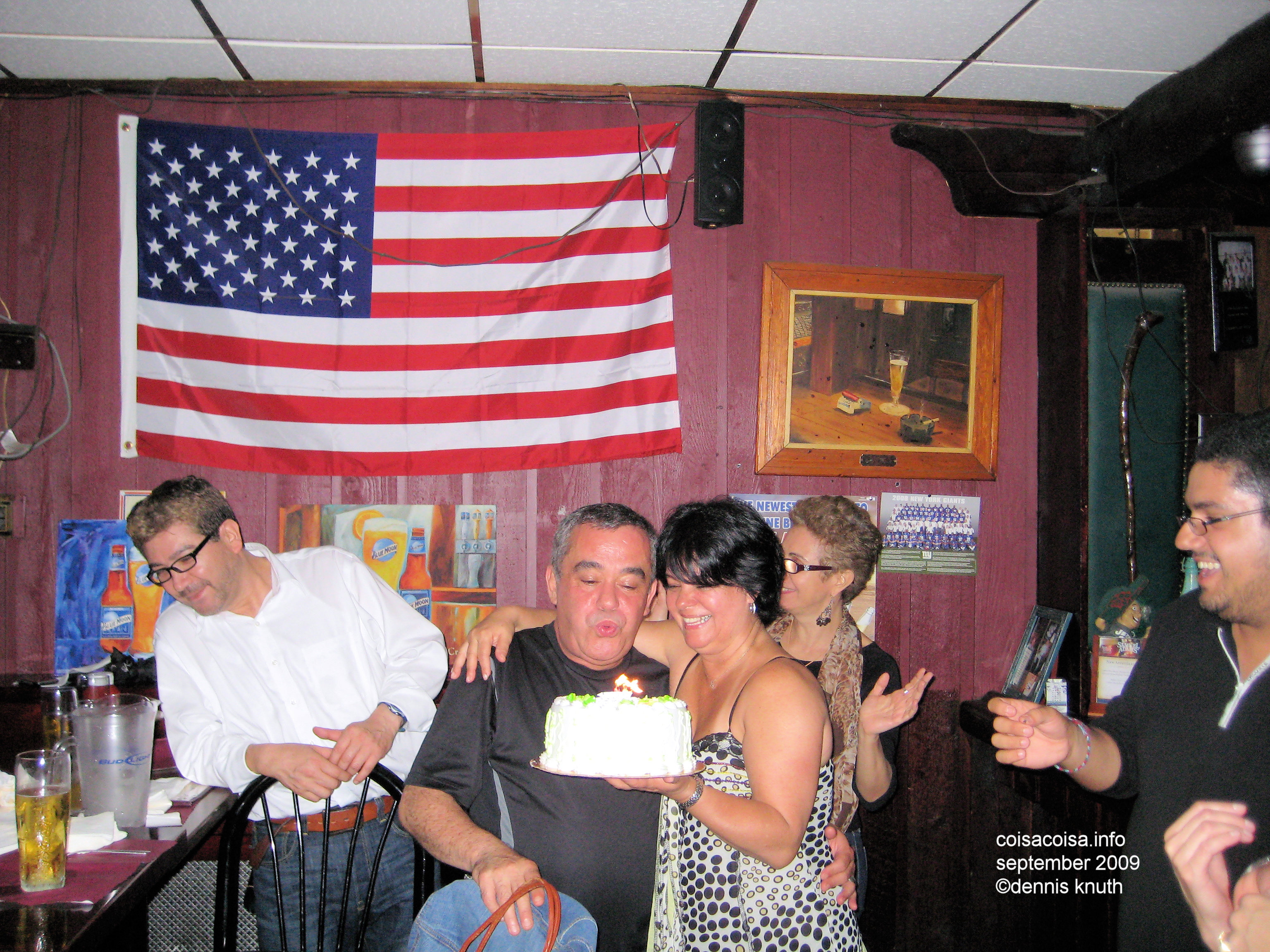 Helton Blowing out his Birthday Cake