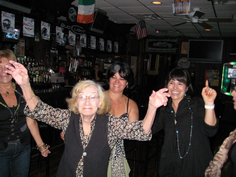 Olga dances at Heltons Birthday