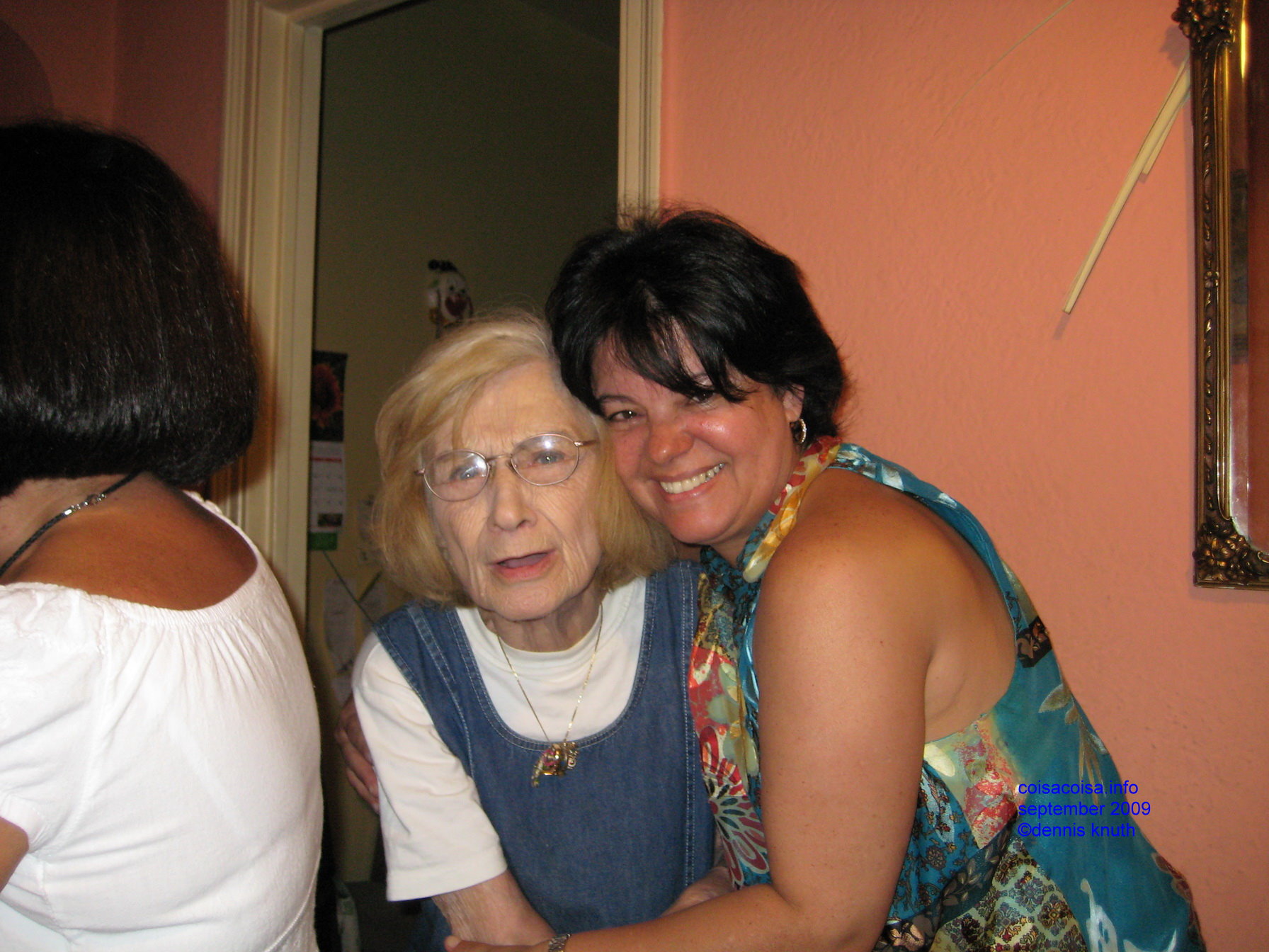 Helenice hugs Olga for the Camera