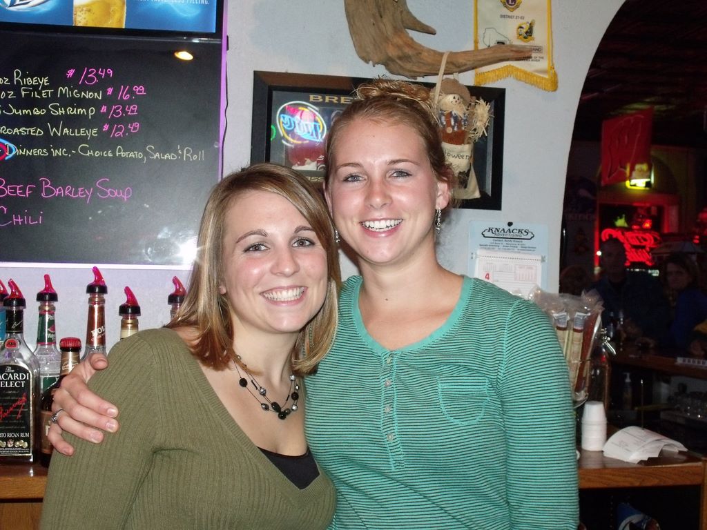 Kathy and another bartender