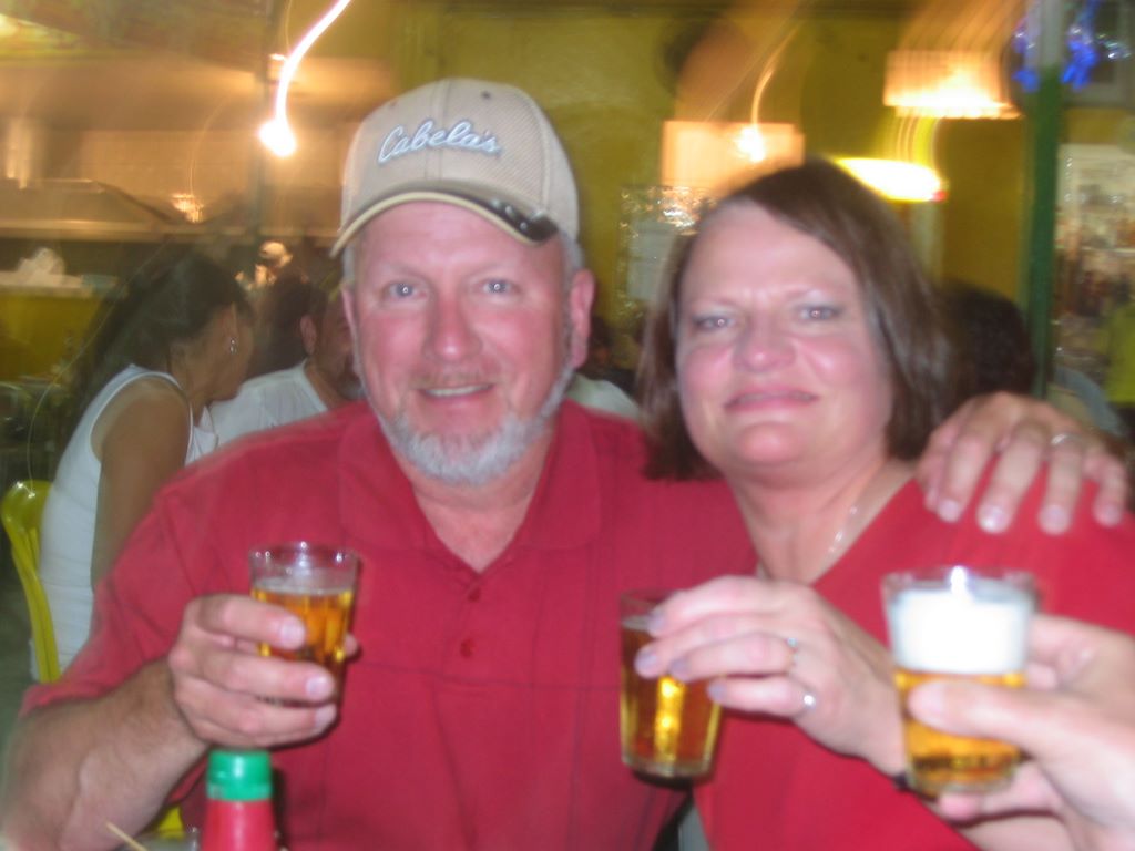 Sherri and Gary Toast the Trip
