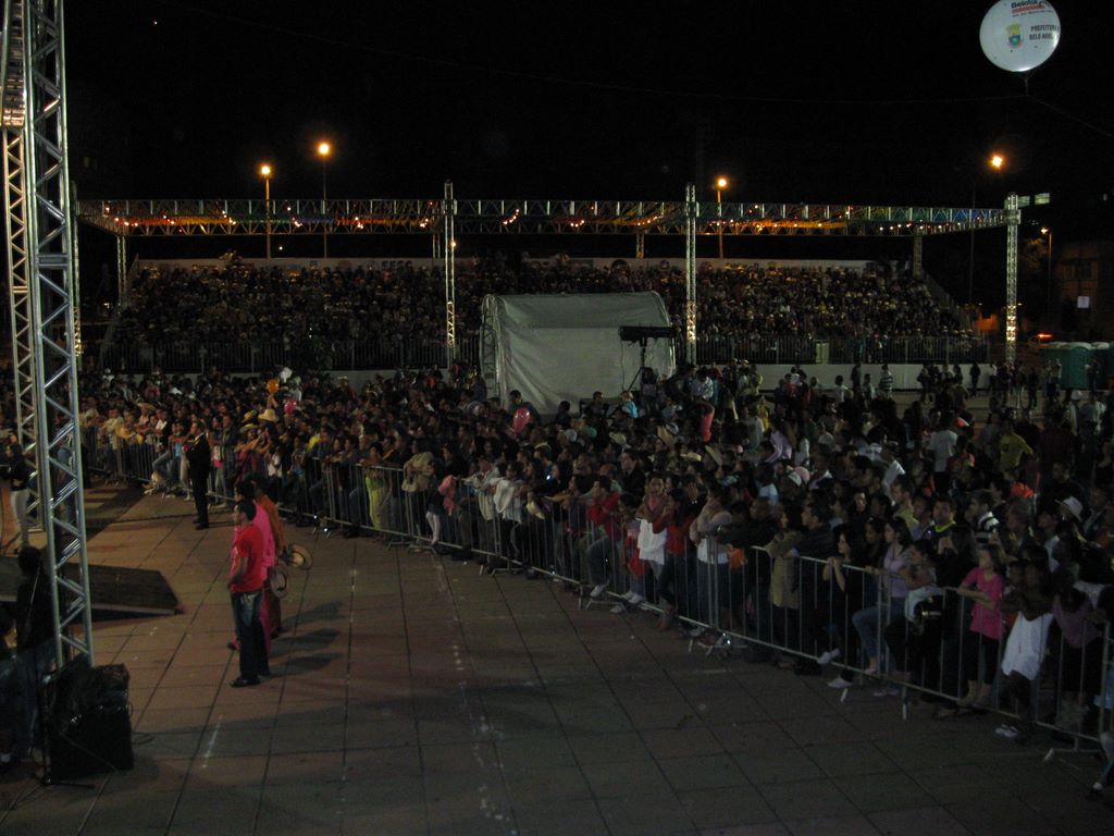 Crowds on the bleachers