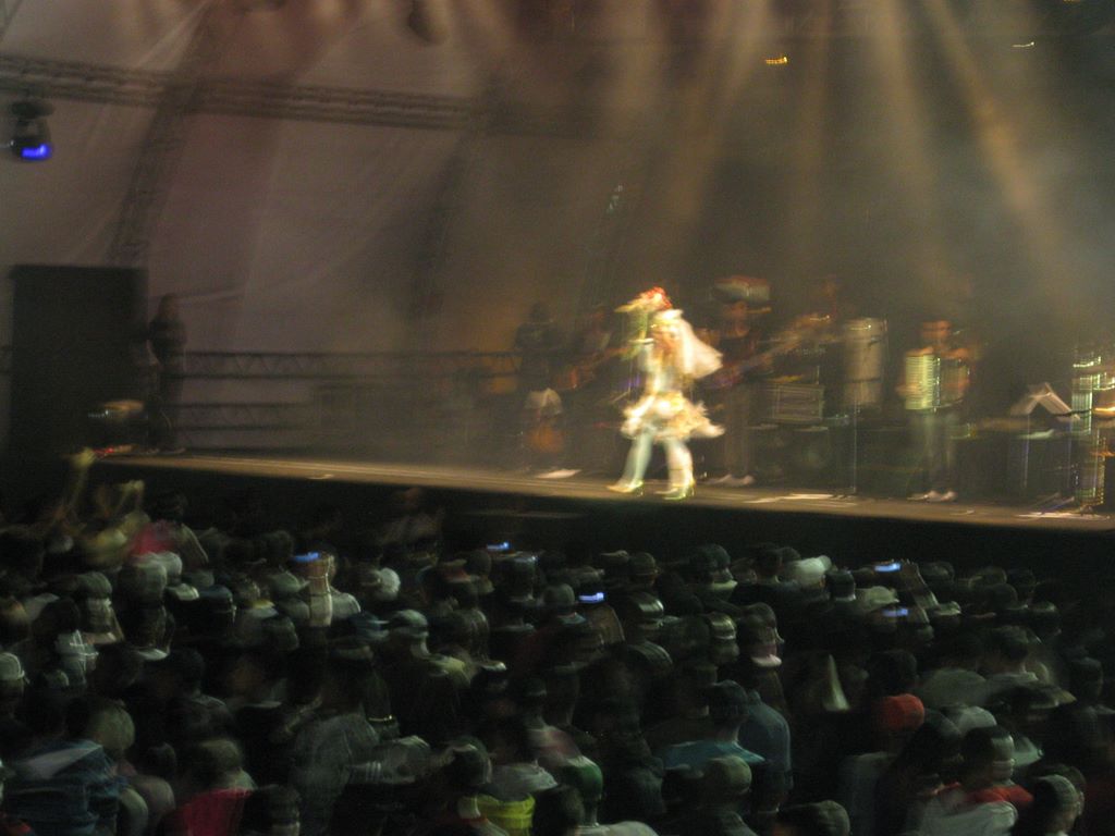 Stage performer after the dance competition