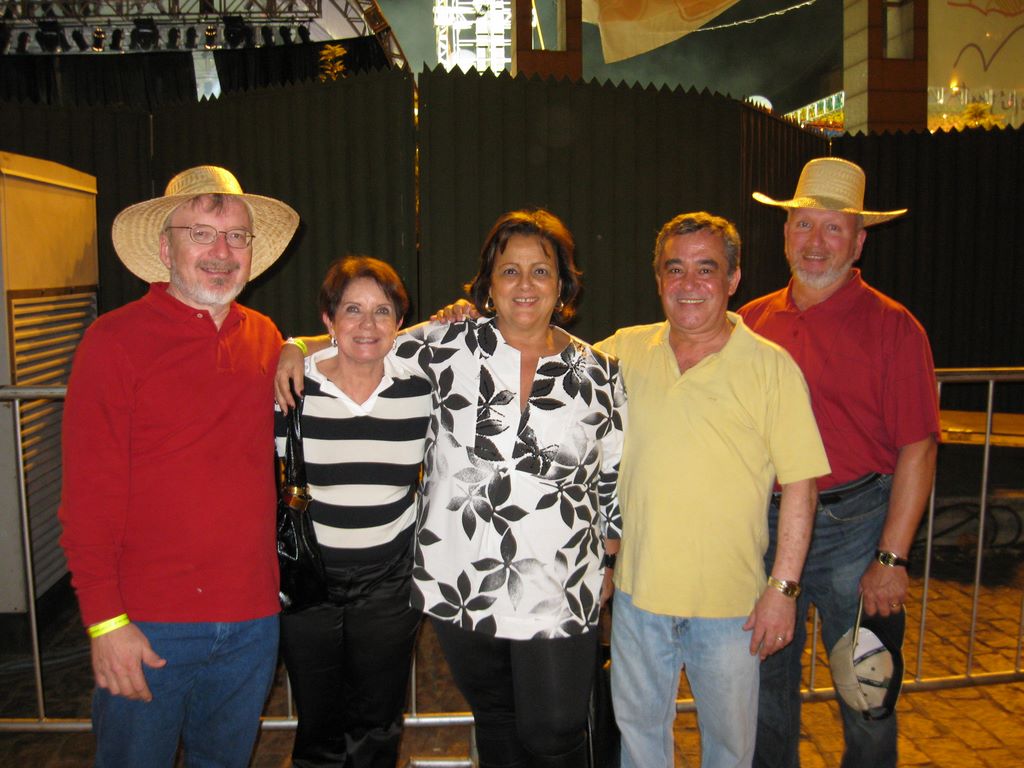 The tour group at the street dance festival