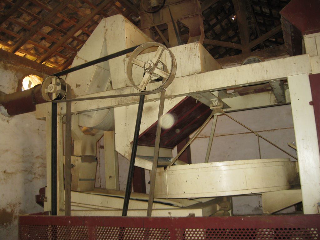 Antique coffee sorting machine in Brazil