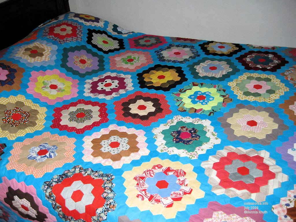 Brazilian hand made quilt made by servants