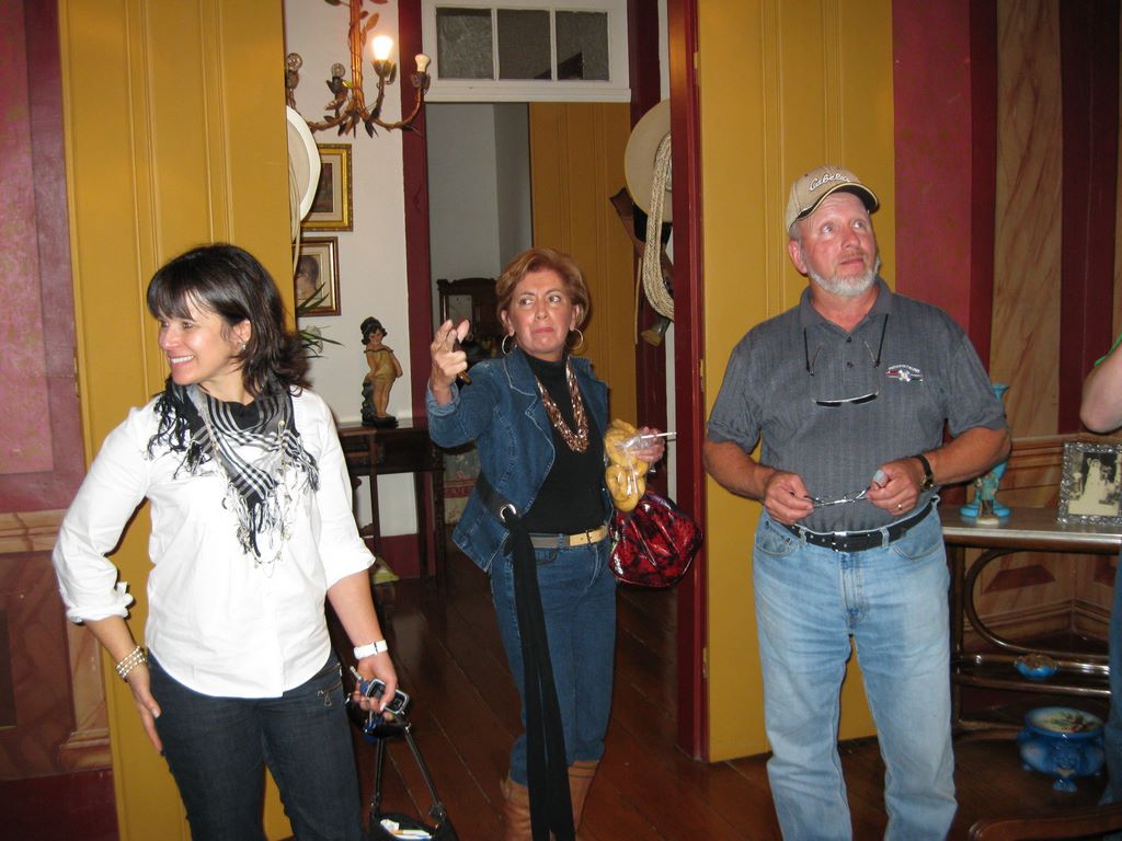 Maria Helena shows off the 18th Century farm House