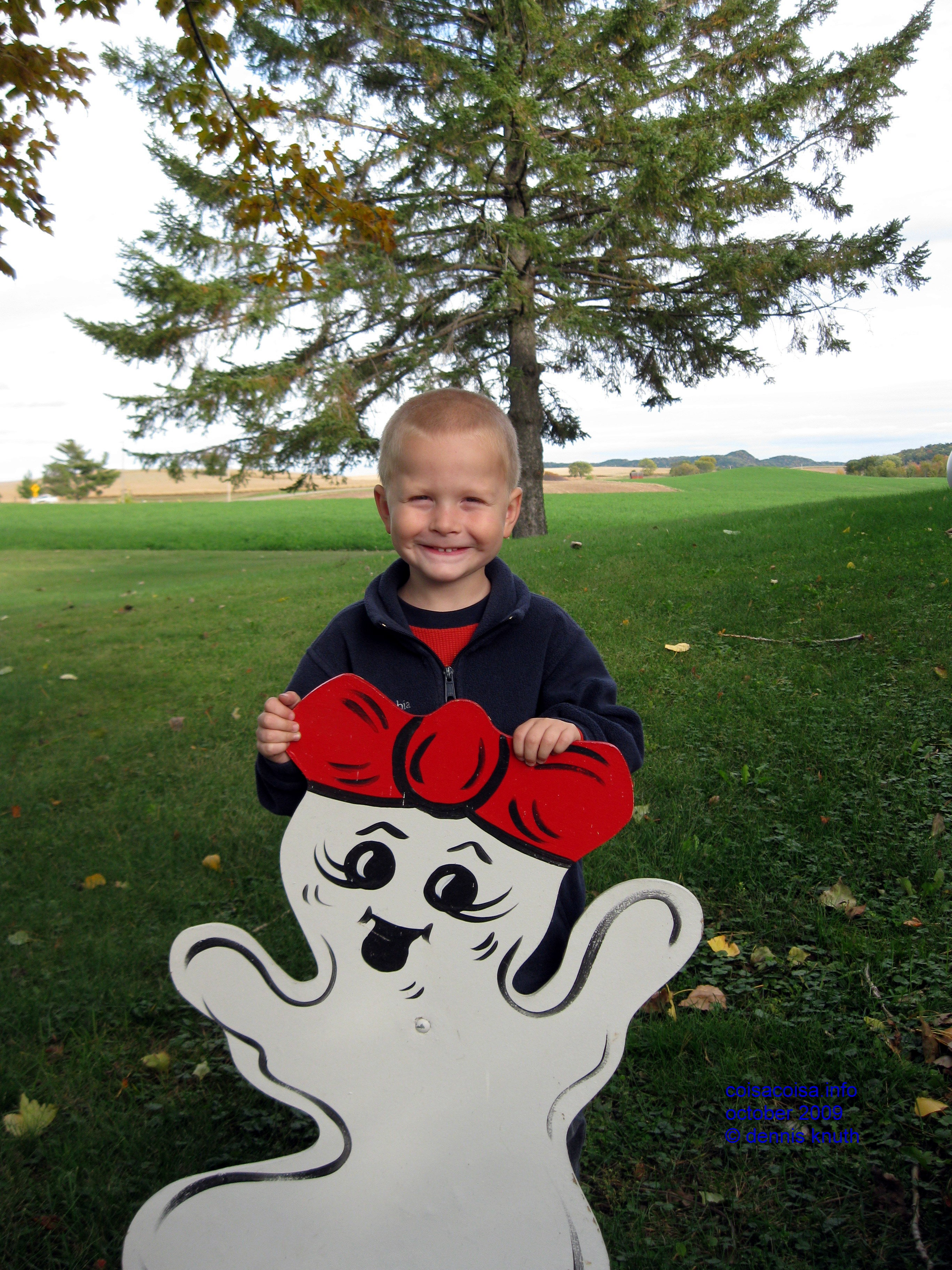Jared with carved ghost