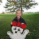 Ghosts carved the Emogene with Jared at Halloween