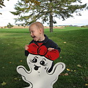 Jared mimicing Mrs. Ghost