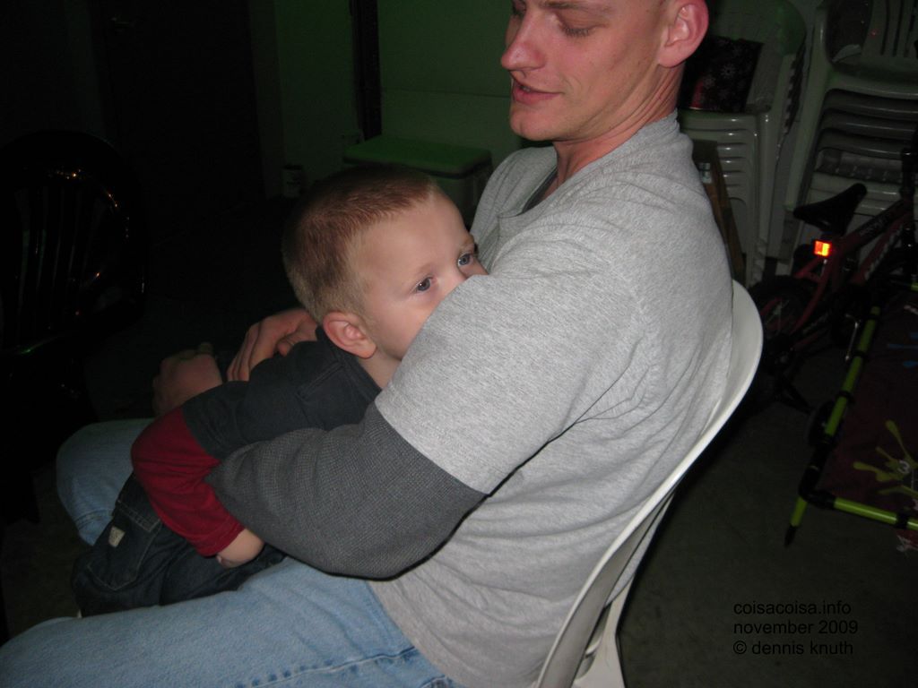 Jared and his Father Nathan play on Thanksgiving Day