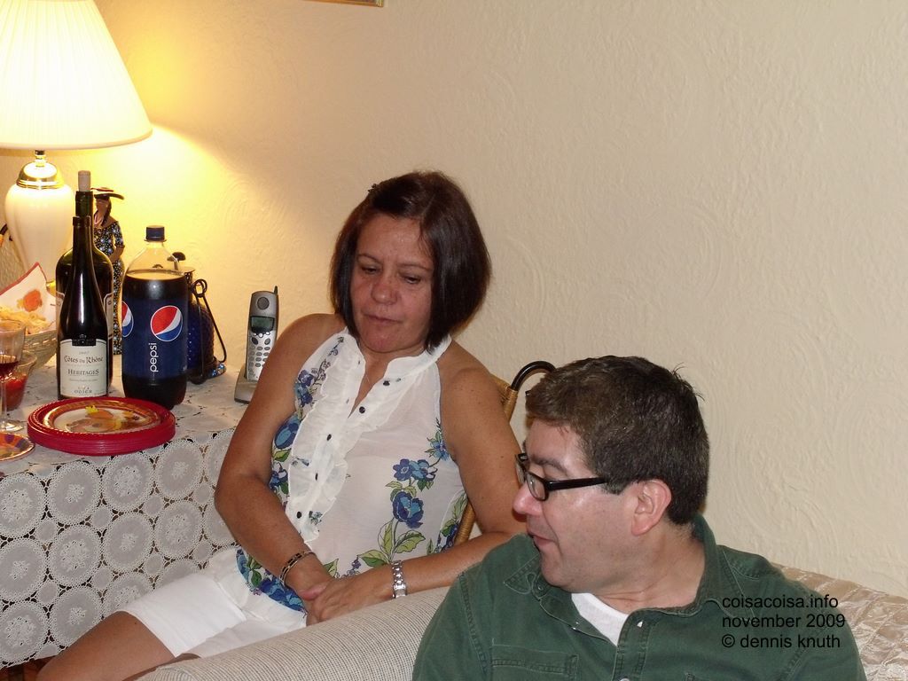 Heloisa and Eladio in Heloisa's Living Room