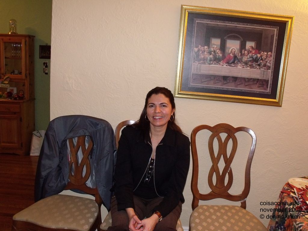 Silvia A guest at Olga's celebration of Thanksgiving