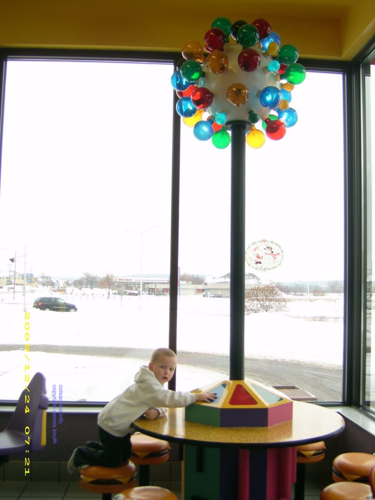 Jared's Christmas Eve day at McDonald's