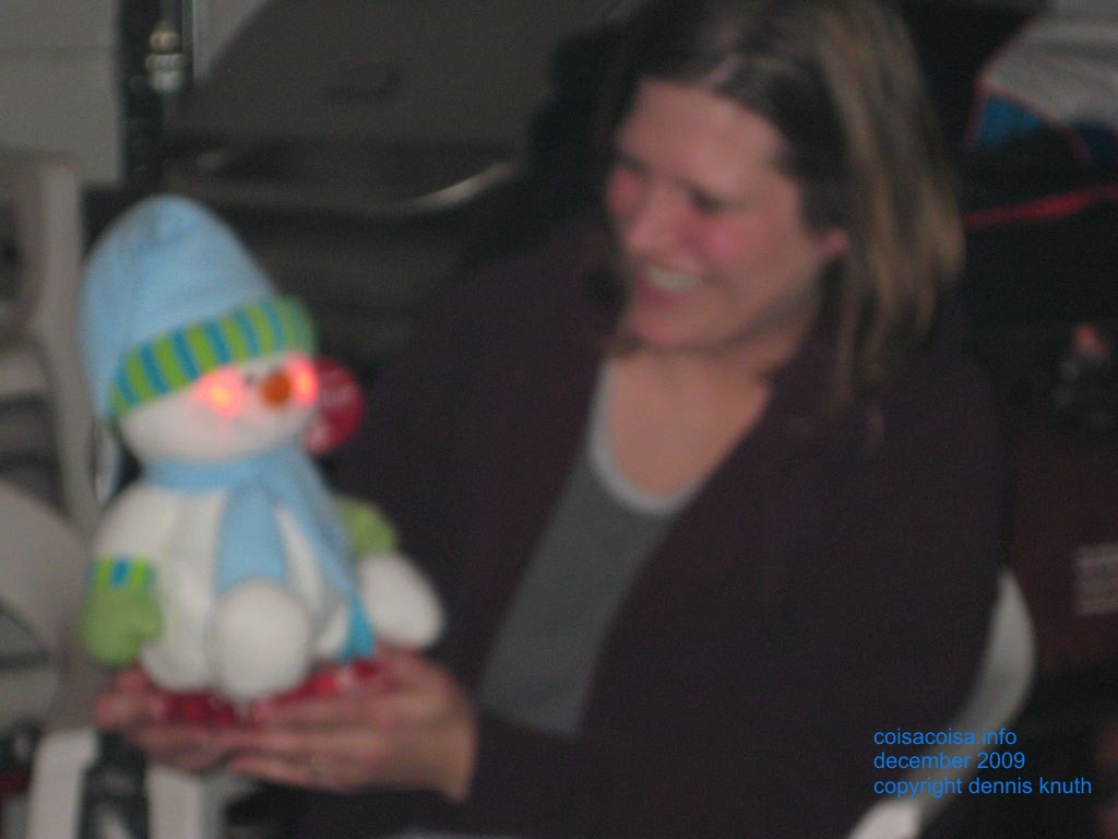 Joyful Kelly with her flashing smile