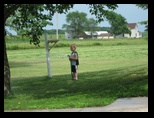 boy on a lawn