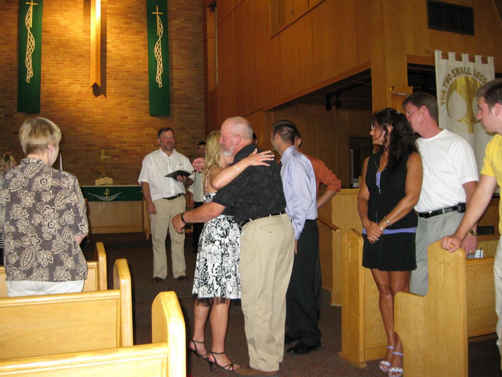 Rehearsing the Father and Bride Hug