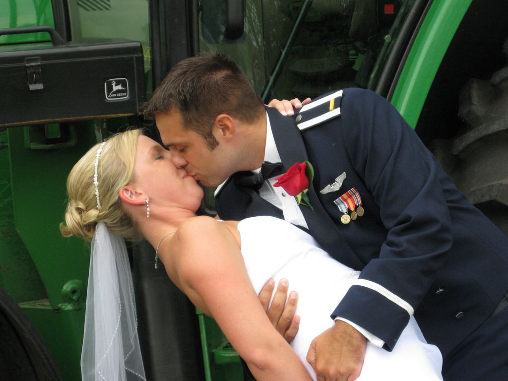 The Groom Kisses the Bride