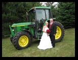 Bride Father and his Tractor