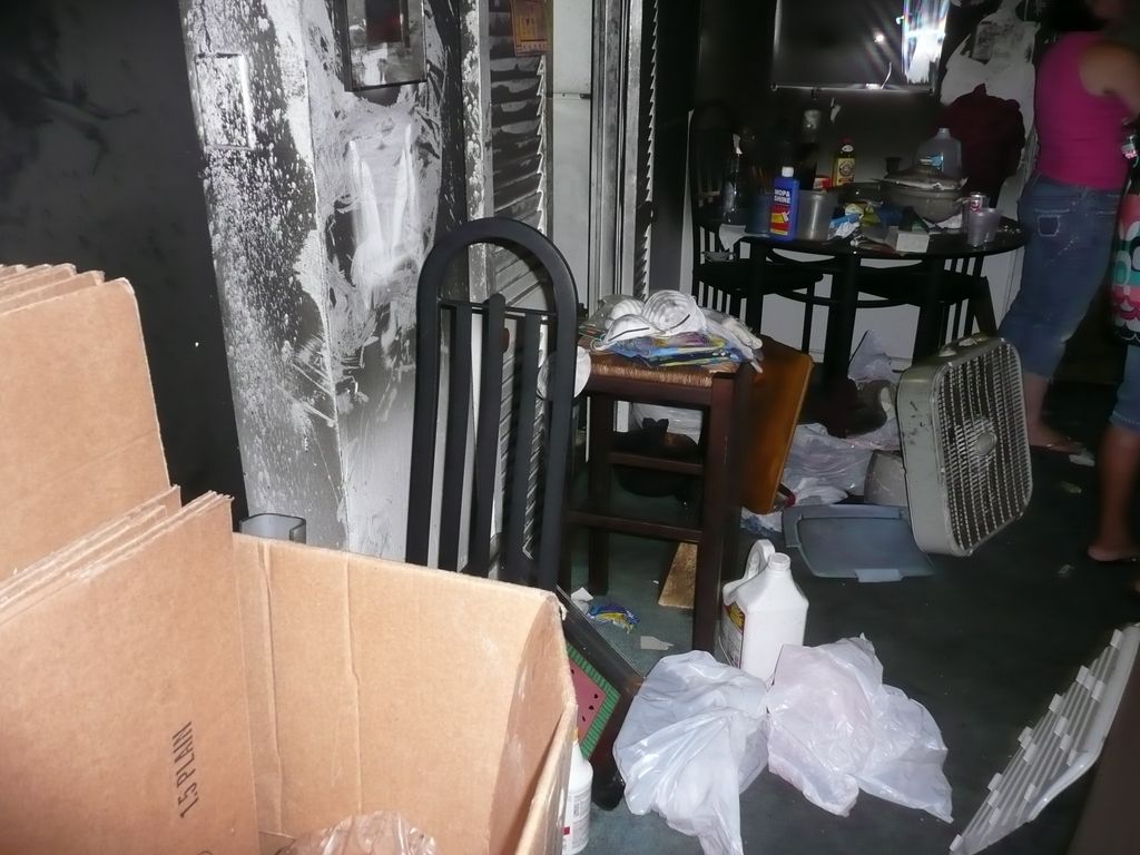 Fire storage boxes and cleaning supplies