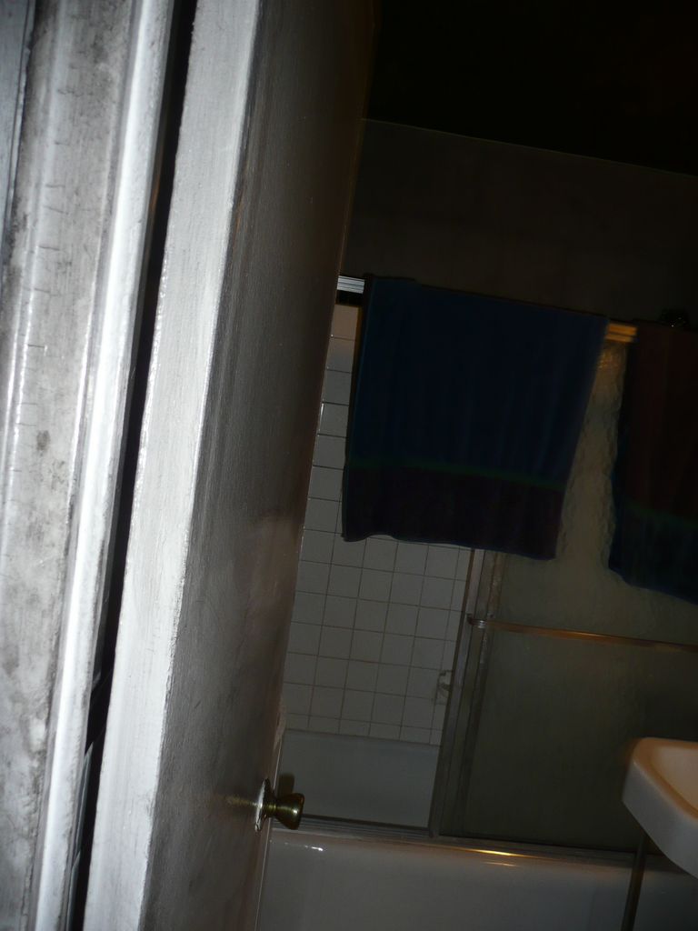 Smoke damaged bathroom