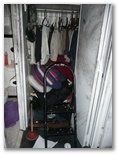 Bathroom to bedroom closet damaged