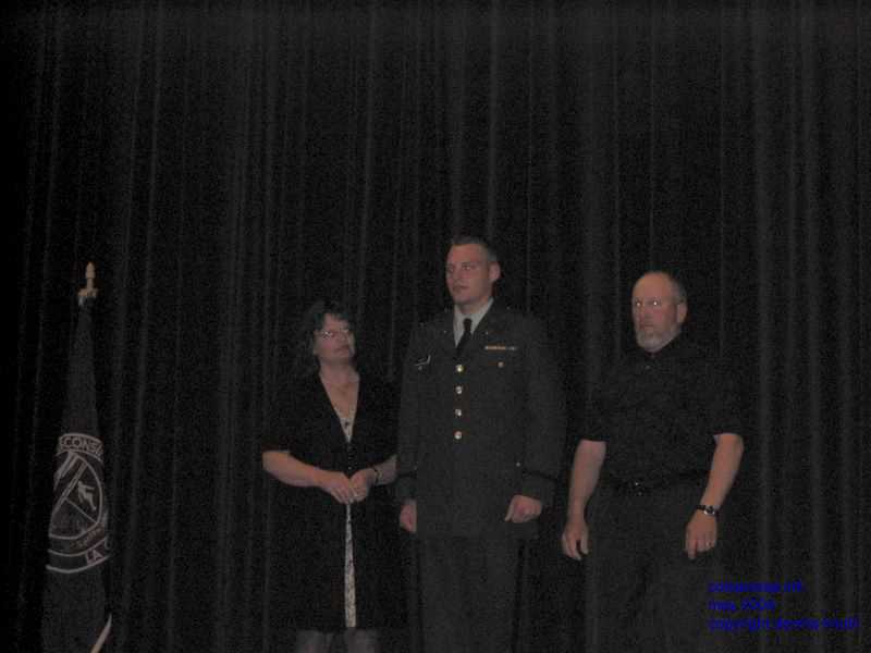 Sherri Gary and Justin at pinning