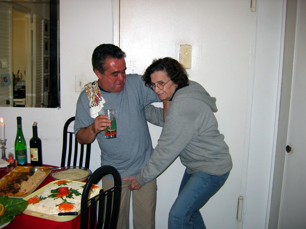 Teresa gives Helton a Thanksgiving Goose