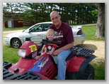 Nathan on Gary's 4 Wheeler with Jared